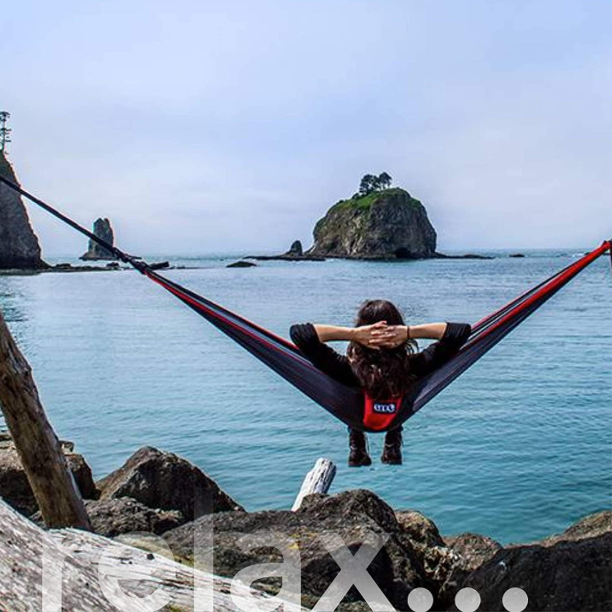 Atlas Suspension System - Tree Strap for Hammock - Accessories for Camping, Hiking, and Backpacking - Black/Royal