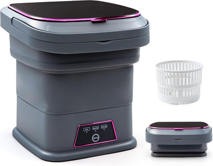 Portable Washing Machine, 16L Upgraded with Spin Basket, Small Washer Portable for Underwear, Delicate Clothes, and Light Laundry, Suitable for Travel, Camping,Apartments, Dormitories, Hotels